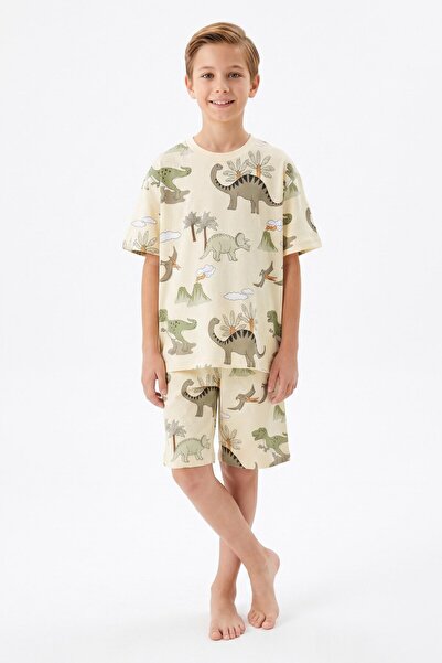 MODANINO Boy's 100% Cotton Shorts Pajama Set 8-13 Years 12715Is
