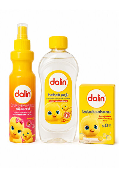 Dalin Bebek Bakım Seti - Kolay Tarama Saç Spreyi 200 ml + Nemlendirici Bebek ...