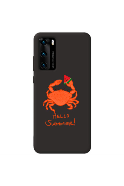Other Huawei P40 Hello Summer! Black Colored Silicone TPU Θήκη