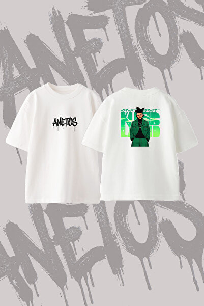 Anetos The Weeknd Kiss Land_1 Σχέδιο με στάμπα Oversize T-Shirt με λαιμόκοψη ...