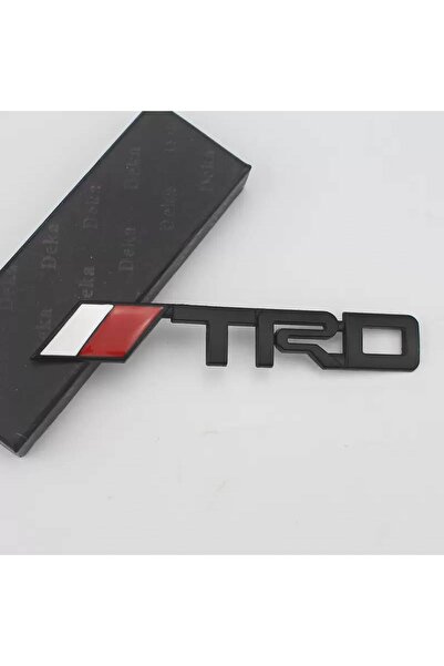 idealaksesuar Toyota Trd Lettering Fender Trunk Lettering Black Color Metal 3...