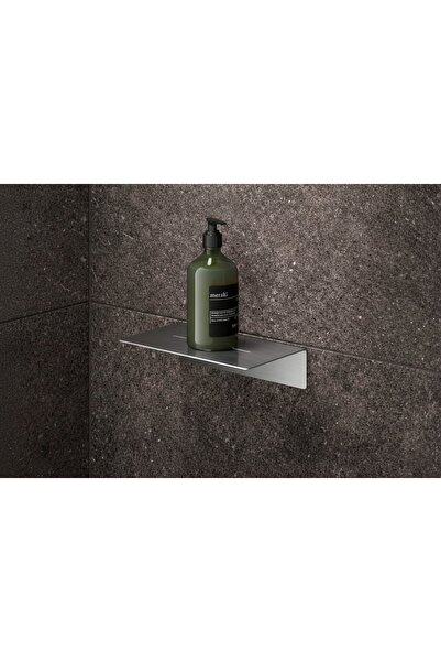 Vivense PASLANMAZ ÇELİK MODERN DUŞ RAFI, GÜMÜŞ GRİ, 301510 CM