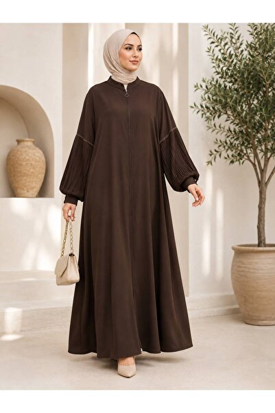 PAYİNİ 2345 Ferace with Battery Pocket and Zippered Pocket