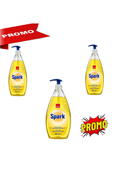 Sano Detergent vase cu pompita Spark Lamaie, 700 ml 3buc/set