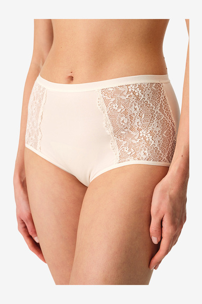 Penti Women Essentials Highwaist Slip Cream/Pink Briefs