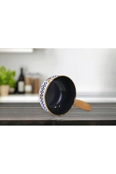 Yıldızan Allegro Enameled Wooden Handle Mini Pan 1302237