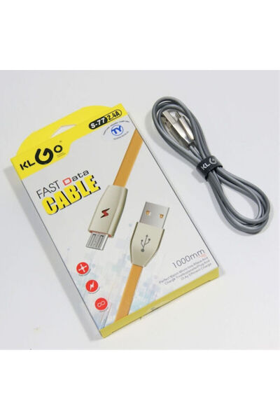 Other Rolinger 1μ Επίπεδο Καλώδιο USB 2.0 σε micro USB Κίτρινο (PH-S-77)
