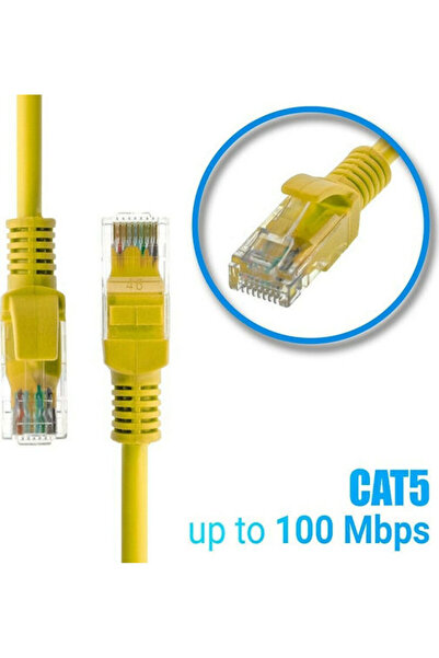 OEM Καλώδιο Ethernet U/UTP Cat.5e 0,5μ Κίτρινο Κωδικός: 1018.374