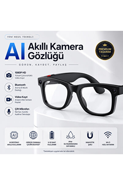 L'eDoren Ai Smart Camera Glasses 1080P Hd Video Recording Bluetooth Calling M...