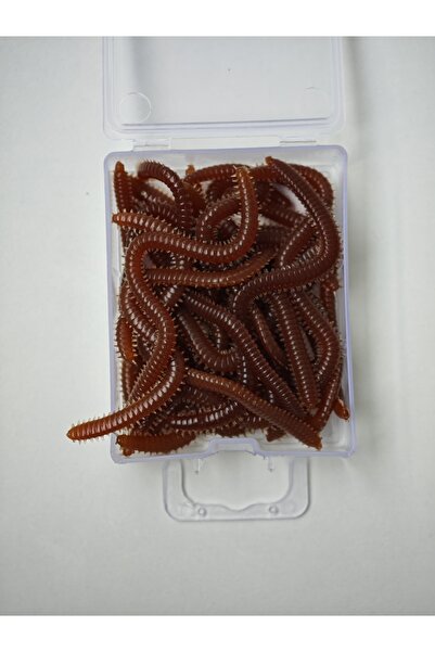Bozok balıkçılık Silikon solucan , Suni yem (8,5 cm kutuda 20 adet )