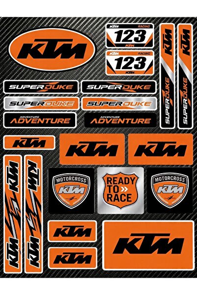 Limitless Design Ktm Sticker Seti 22x30 cm