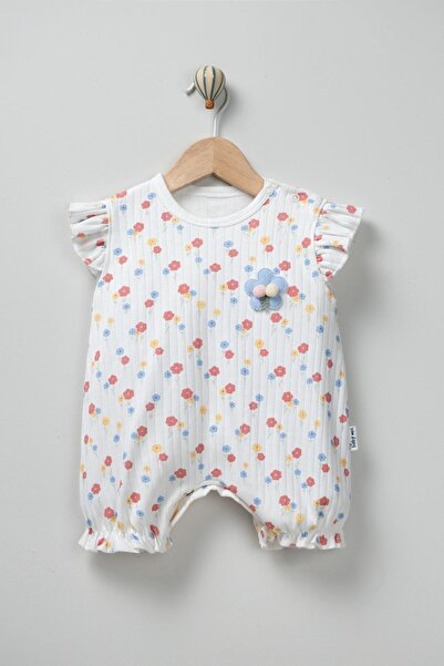 mandalinsbaby Floral Baby Girl Shorts Jumpsuit