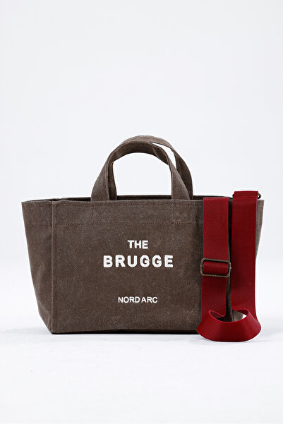 nord arc The Brugge Waxed Canvas Brown Tote Bag - Canvas Brown Tote Bag