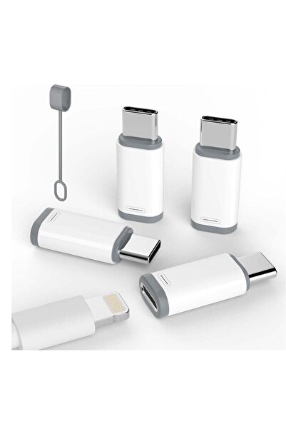 Arabest 4 قطع محول USB C إلى Lightning، موصل للشحن السريع ونقل البيانات، متوا...