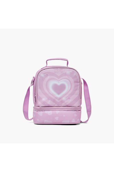 Must Team MustTeam Heart Print Lunch Bag for Girls 5-8 Years with Adjustable ...