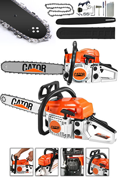 CATOR 52 CC Benzinli Ağaç Odun Dal Kesme Testeresi 45 cm Hızar Motoru