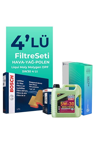Bosch Ford Fiesta 1.4 Dizel Filtre Bakım Seti Liqui Moly Motor Yağlı (2010-20...