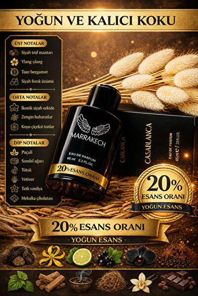 MARRAKECH Black Orchid Muadil %20 Esanslı UNİSEX Parfüm Baharatlı ve Odunsu