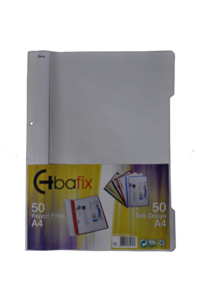 Bafix Ring Binder Plastic XL Gray A4 (50 Pcs)