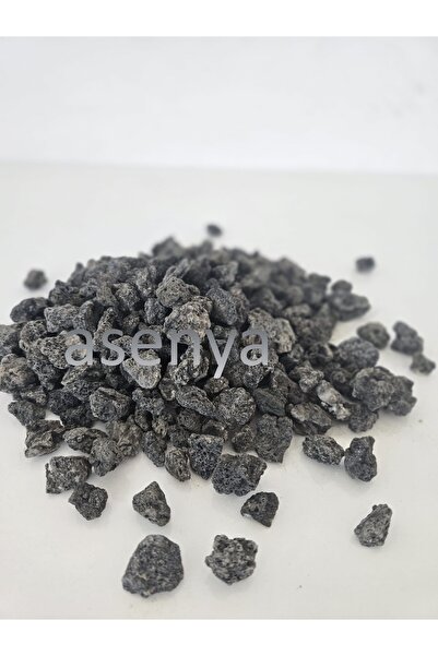 Asenya Siyah Pomza Taşı 20 lt 1-2,5 cm Gri Pomza Kırığı Cüruf Bahçe Süs Taşı ...