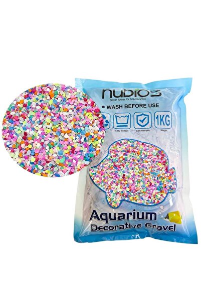Nubios Nisip multicolor acvariu 1 kg granulatie 1-2mm