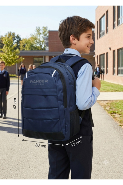 SEASON MOUNTAINER Unisex School Bag Multi-Compartment Daily Use and Travel Ba...