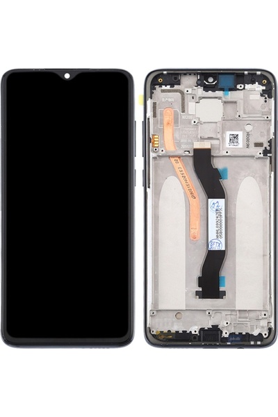 protechgsm Xıaomı Redmı Note 8 Pro LCD Çıtalı Full Ekran Dokunmatik Beyaz Sim...