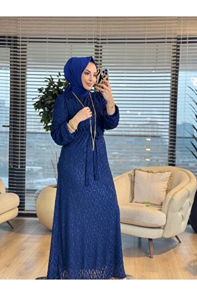 Asel 5062 Lokma Elbise Lacivert