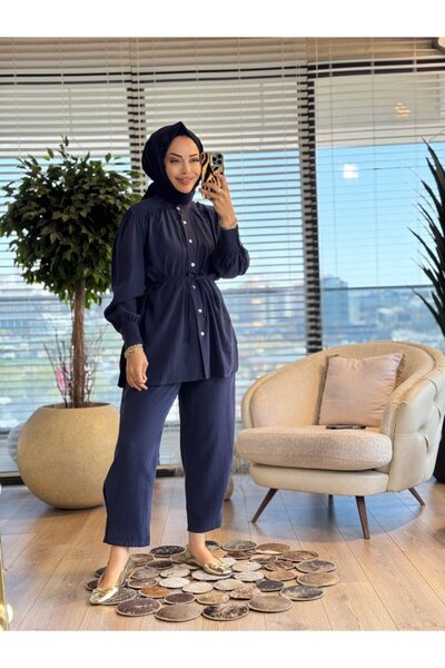 Lamazi Veil 2031 Alara Suit Navy Blue