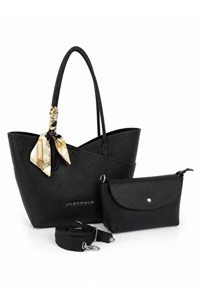 Just Polo 2-Piece Bag Set with a Great Touch of Elegance, Large Size Shoulder...