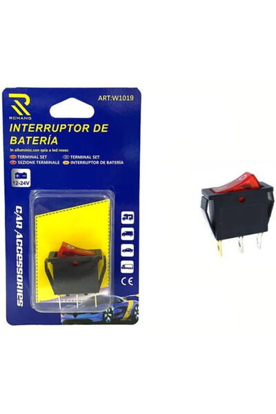 OEM Διακόπτης Αυτοκινήτου On/Off 12V-24V Μαύρος Κωδικός: 5630