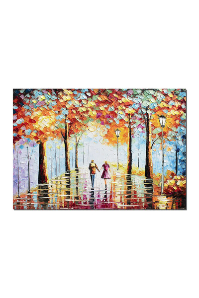 artnova Tablou 3D indragostiti pictat manual living, dormitor, Impreuna pentr...