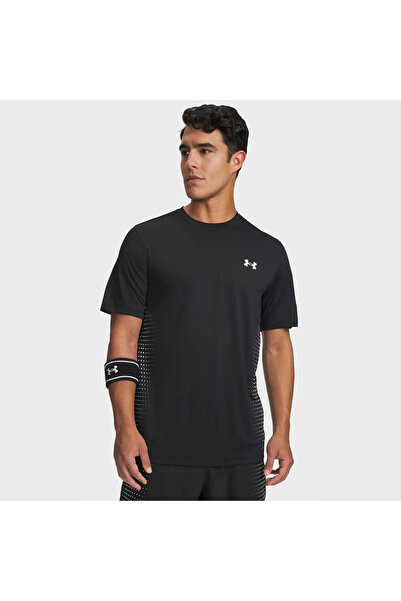 Under Armour Тех Плей Мъжка черна тениска с поло яка