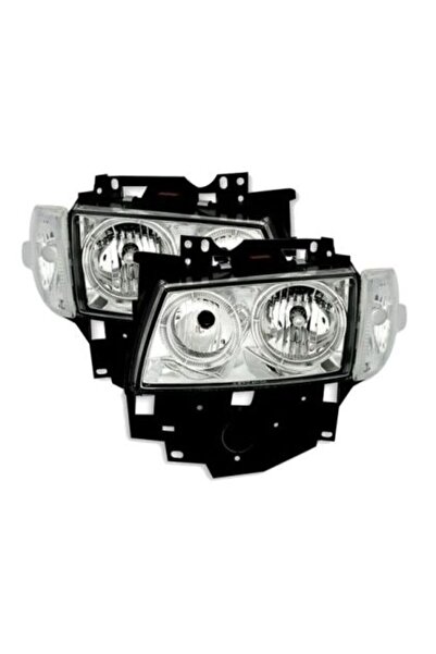 Depo Φώτα εμπρός τύπου Angel Eyes για Vw Transporter T4 (1997-2003), χωρίς λα...