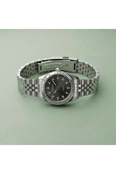 QUARTZ Laser Stainless Steel Women's Watch Silver