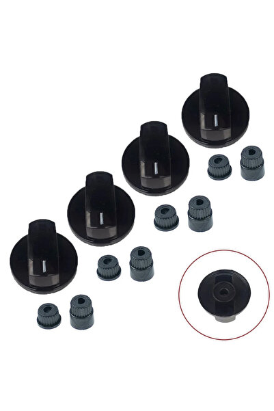 Genel Markalar Esty İle Uyumlu Düğme 4 lü Takımı Ankastre Set Üstü Ocak Düğmesi