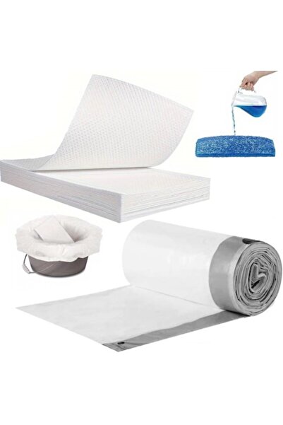 GABOS Set de 20 pungi urinare de unică folosință 67x41 cm cu șnur și 20 tampo...