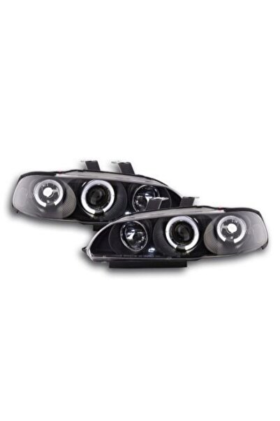 Honda Μπροστινά φώτα angel eyes για Civic 2/3θυρο (1992-1995) - μαύρα, με λάμ...