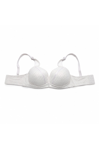 Generic Women's Two-Color Light Blue and White Bra, Size 58