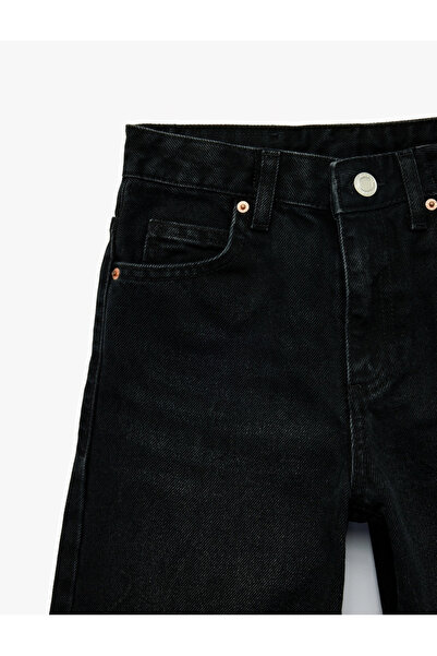 Koton Kids Girl's Cotton Loose Fit Denim Trousers