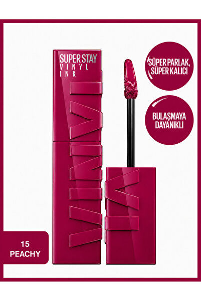 Şahin Superstay Permanent Glossy Liquid Lipstick 15