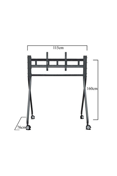 Universal TRK-501-B تلفزيون صناعي بعجلات مقاس 42 بوصة، 55 بوصة، 65 بوصة، 75 ب...