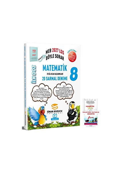 SİNAN KUZUCU YAYINLARI 2026-2027 Müfredat 8 Sınıf Matematik İlk Doz 20 Li Sar...