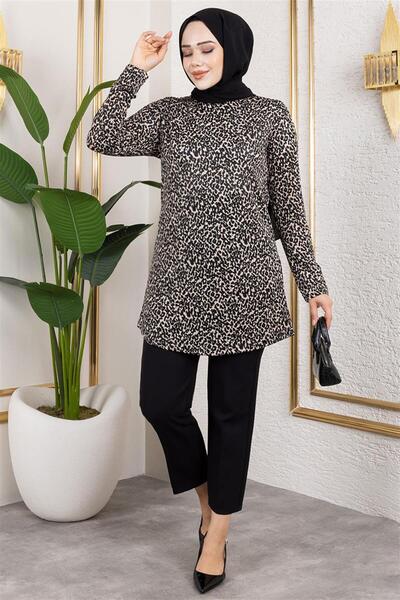 Generic Brand Patterned Hijab Tunic Vi̇zon
