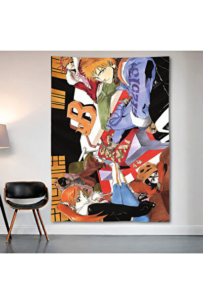 Geek Cultcha Bleach Anime Collage Wall Cloth Wall Tapestry First Quality Sati...