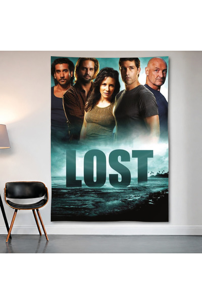 Geek Cultcha Lost Wall Covering Wall Tapestry First Quality Satin Fabric Poster
