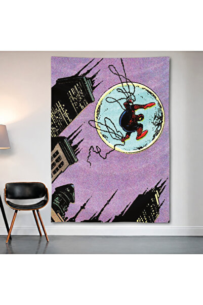 Geek Cultcha Spider-Man Wall Covering Tapestry First Quality Satin Fabric Poster