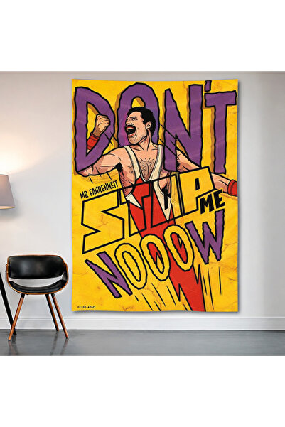 Geek Cultcha Don'T Stop Me Now Wall Covering Wall Tapestry First Quality Sati...