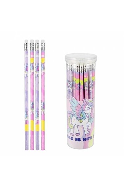 Starpak Creioane HB Unicorn cu guma 48 buc tub