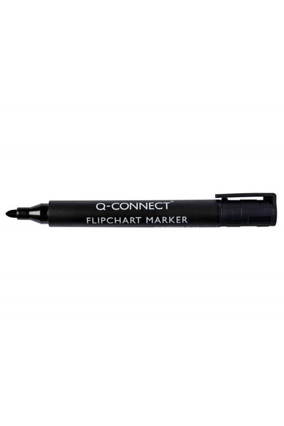 OEM Marker/Marcator pentru flipchart Q-Connect, varf rotund 2-3 mm, Negru, 1 buc